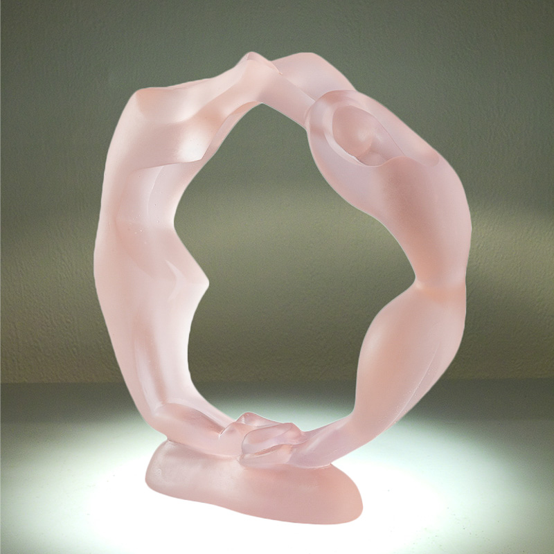 Alliance, rose Daum - Alliance, rose, de Natacha MONDON - Pâte de verre