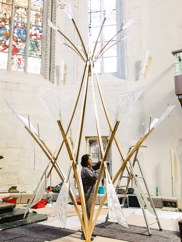 Lustres de la Sainte-Chapelle du château des ducs de Savoie à Chambéry, par Natacha MONDON & Eric PIERRE - Installation