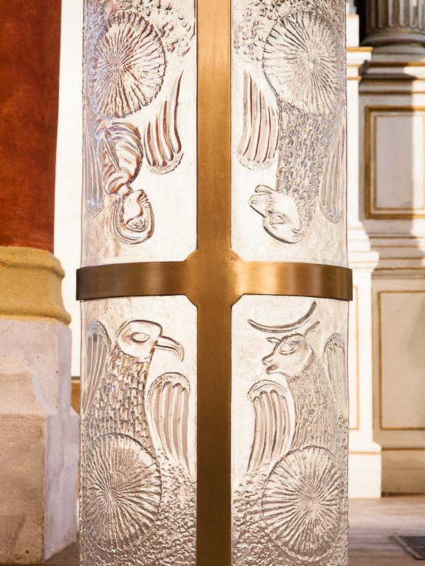 Mobilier liturgique de l’église Notre-Dame de l’Assomption de Stains, par Natacha MONDON & Eric PIERRE - Ambon, les quatres évangélistes
