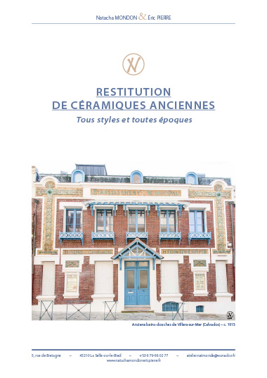 Anciens bains-douches – Restitutions de céramiques